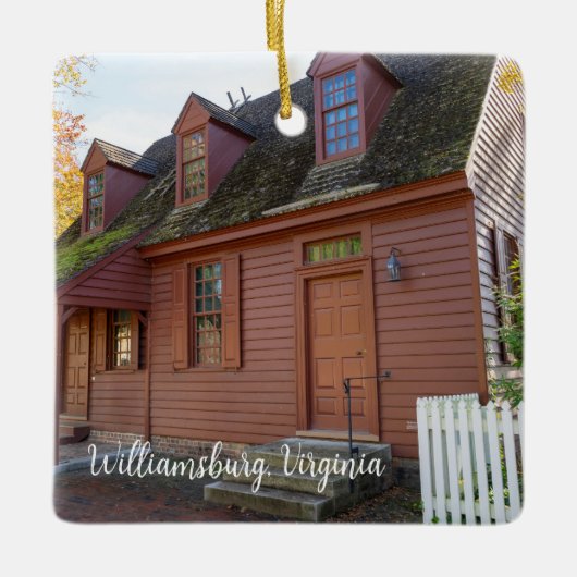 Colonial Williamsburg Virginia Keramikornament (Vorderseite)