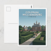 Colonial Williamsburg Virginia Postkarte (Vorne/Hinten)