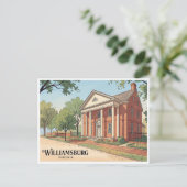 Colonial Williamsburg Virginia Postkarte (Stehend Vorderseite)