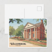 Colonial Williamsburg Virginia Postkarte (Vorne/Hinten)