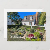 Colonial Williamsburg Virginia Postkarte (Vorne/Hinten)