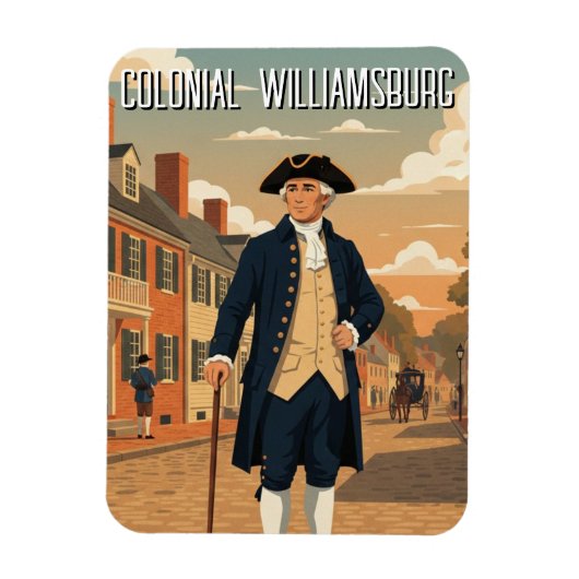 Colonial Williamsburg Virginia Reise Magnet (Vertikal)