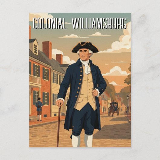 Colonial Williamsburg Virginia Reise Postkarte (Vorderseite)