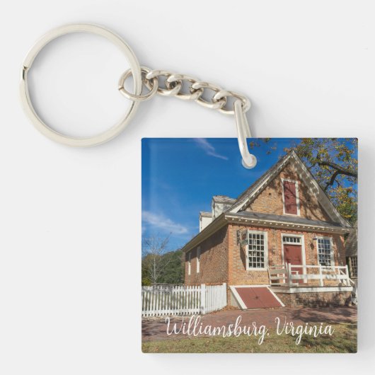 Colonial Williamsburg Virginia Schlüsselanhänger (Vorderseite)