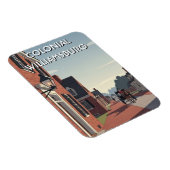 Colonial Williamsburg Virginia Souvenir Magnet (Rechte Seite)