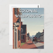Colonial Williamsburg Virginia Souvenir Postkarte (Vorne/Hinten)