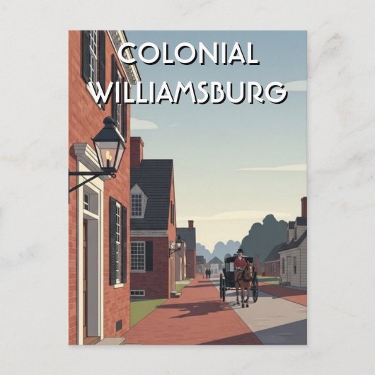 Colonial Williamsburg Virginia Souvenir Postkarte (Vorderseite)