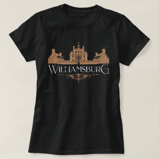 Colonial Williamsburg Virginia Vintag beunruhigt T-Shirt (Design vorne)