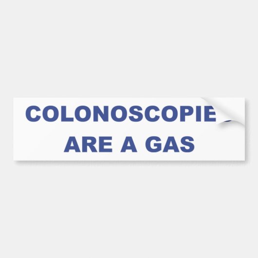 COLONOSCOPIES SIND EIN GAS AUTOAUFKLEBER (Vorne)