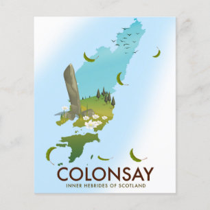 Colonsay Innere Hebriden Schottland Reiseplakat