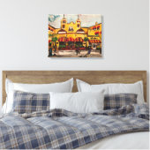 "Colony Hotel at Delray Beach" von Willowcatdesign Leinwanddruck (Insitu (Schlafzimmer))