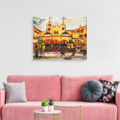 "Colony Hotel at Delray Beach" von Willowcatdesign Leinwanddruck (Insitu (Wohnzimmer))