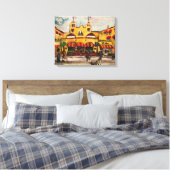 "Colony Hotel at Delray Beach" von Willowcatdesign Leinwanddruck (Insitu (Schlafzimmer))