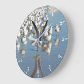 Colony of gulls große wanduhr (Winkel)