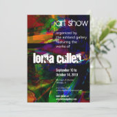 Color4 Kunstausstellung Einladung (Stehend Vorderseite)