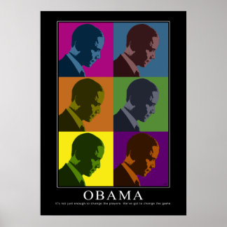 "Color Blind" Obama Poster