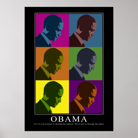 "Color Blind" Obama Poster (Vorne)
