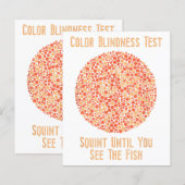 Color Blind T Shirt - Funny Color Blindest (Vorne/Hinten)