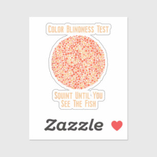 Color Blind T Shirt - Funny Color Blindest Aufkleber