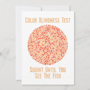 Color Blind T Shirt - Funny Color Blindest Einladung