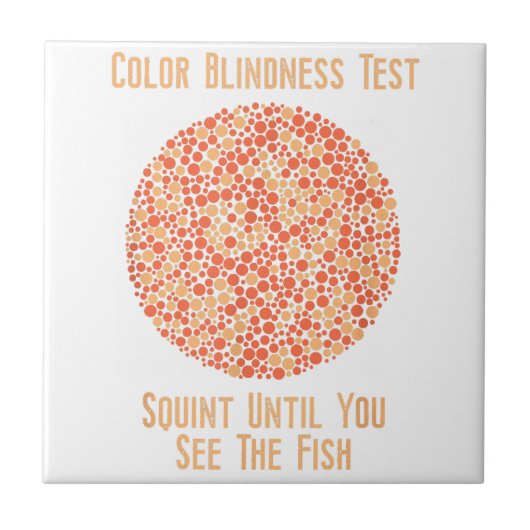 Color Blind T Shirt - Funny Color Blindest Fliese (Vorderseite)
