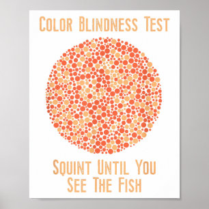 Color Blind T Shirt - Funny Color Blindest Poster