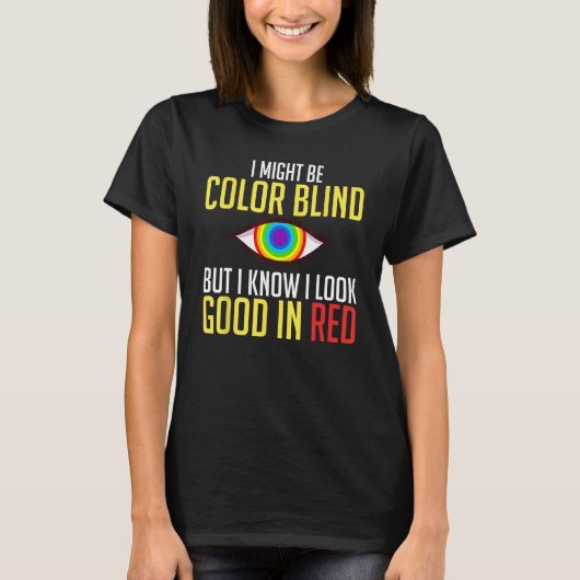 Color Blind Test  Glasses Visions T-Shirt (Vorderseite)