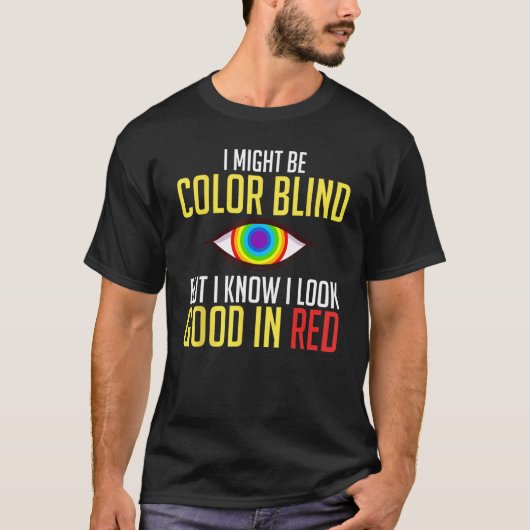 Color Blind Test  Glasses Visions T-Shirt (Vorderseite)