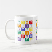 Color Block Aleph Bet Tasse (Links)