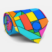 Color Block Disorder Krawatte (Gerollt)