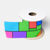 Color Block Disorder Satinband (Spule)