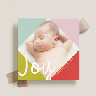 Color Block Joy Holiday Card Feiertagskarte
