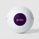 Color block minimalist custom name  golfball (Vorderseite)