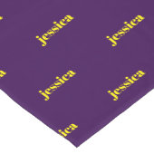 Color block minimalist custom name  kurzer tischläufer (Ecke)