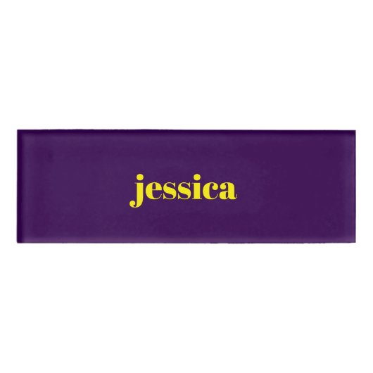 Color block minimalist custom name  namenschild (Vorderseite)