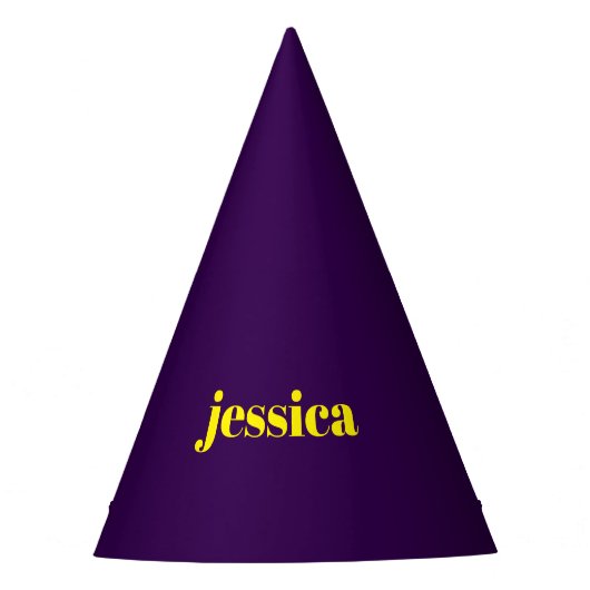 Color block minimalist custom name  partyhütchen (Vorderseite)