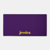 Color block minimalist custom name schreibtischunterlage (Vorderseite)