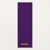 Color block minimalist custom name  yogamatte (Vorderseite)
