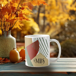 Color Block Wedding Mrs. Bride Autumn ID740 Kaffeetasse