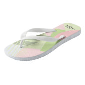 Color Block Wedding Mrs. Bride Spring ID740 Badesandalen (Schrägansicht)