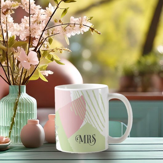 Color Block Wedding Mrs. Bride Spring ID740 Kaffeetasse