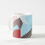Color Block Wedding Mrs. Bride Winter ID740 Kaffeetasse (Vorderseite Links)