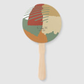 Color Block Wedding Party Herbst ID740 Fächer (Vorderseite)