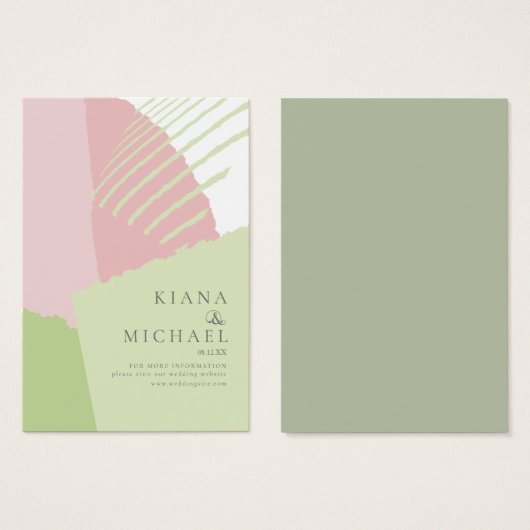 Color Block Wedding Website Spring ID740 (Vorne & Hinten)