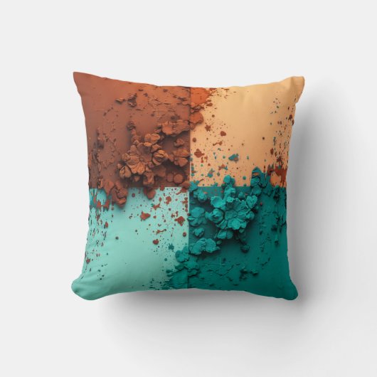 Color Blocks Throw Pillow Kissen (Vorderseite)