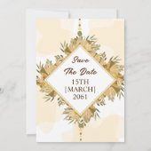 Color Blume Einfache Party Card Hochzeitseinladung Einladung (Rückseite)