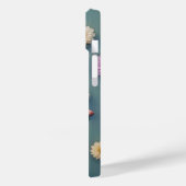 Color Blume Mit Monogramm Case - Mate iPhone Case (Rückseite / Links)