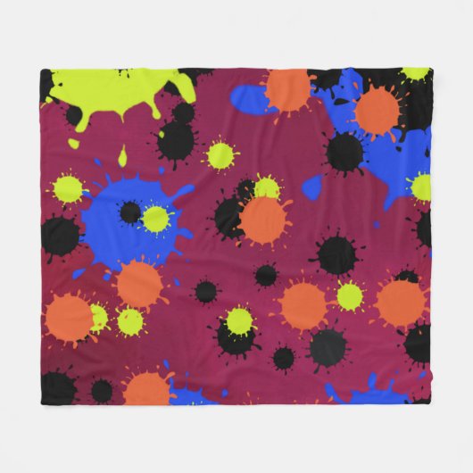 Color Bomb Pattern Fleecedecke (Vorderseite (Horizontal))