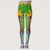 COLOR BURST DESIGNER COLLAGE LEGGINGS (Vorderseite)