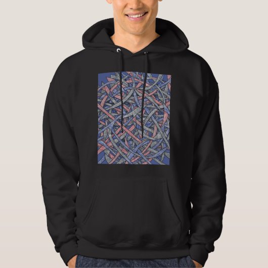 Color Burst Expressionist Hoodie (Vorderseite)